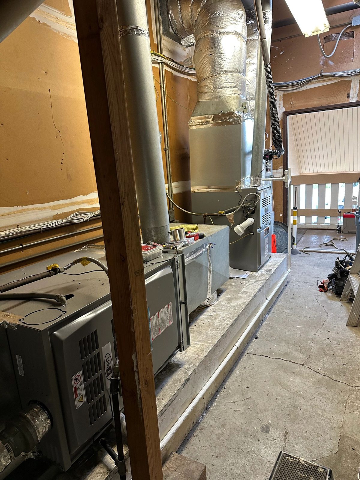 Four AC Systems Installed in Two Days: Three Gas, One Heat Pump photo