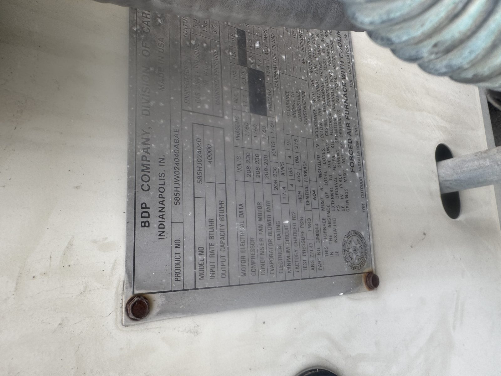 Riverside HVAC Diagnostic Visit: Multimeter and Data Plate Checks photo