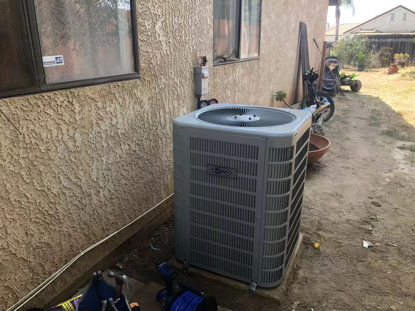 HVAC new installation project in progress