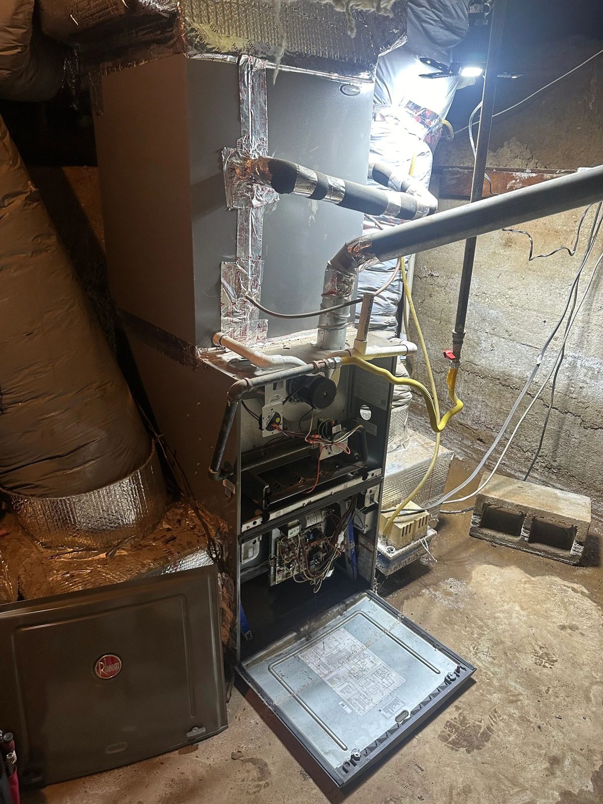 Replace 5-Ton Furnace in the Basement Damaged by Rain photo