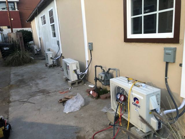 4 Mini-Split Ductless HEAT PUMP installed in one day