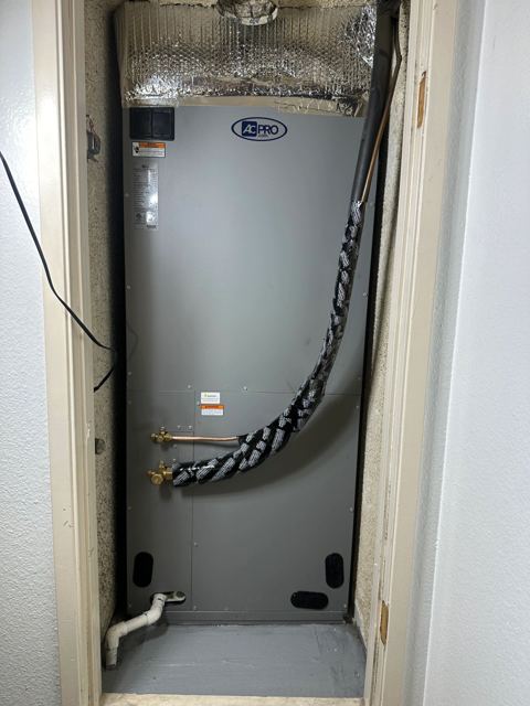 Installation of 4 Ton Heat Pump system . Inverter technology