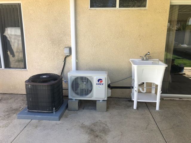 Mini-Split Ductless AC installed